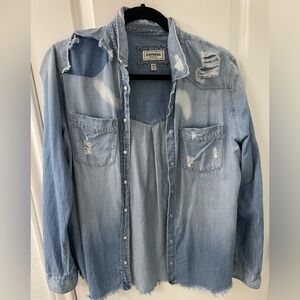 Express - distressed top